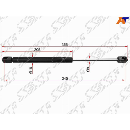 Амортизатор крышки багажника RENAULT MEGAN 02-09 (SED) SAT