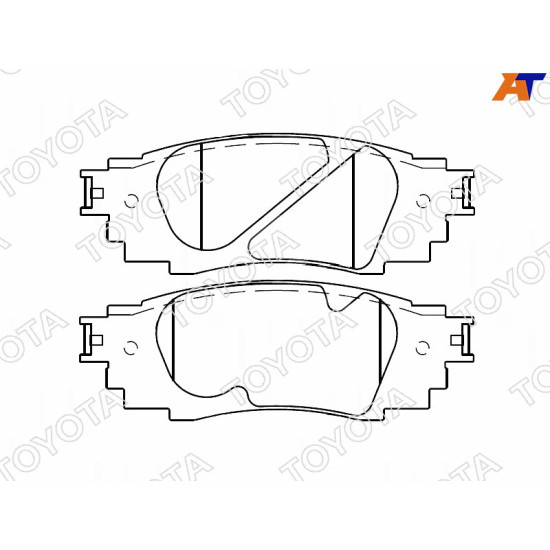 Колодки тормозные задн LEXUS RX 15-/TOYOTA CAMRY 17- TOYOTA