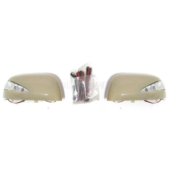 Накладка на зеркало NISSAN MARCH/MICRA 10- комплект с поворотом R+L SAT