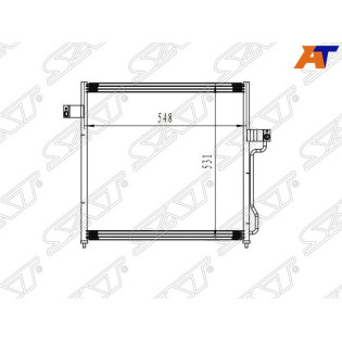 Радиатор кондиционера FORD EXPLORER/MERCURY MOUNTAINEER 06- SAT