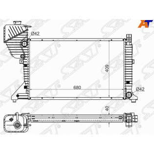 Радиатор Mercedes-Benz Sprinter 00-06 / Sprinter classic RUS 13-18 SAT