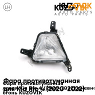 Фара противотуманная левая Kia Rio 4 (2020-2022) дневной ходовой огонь KUZOVIK KUZOVIK