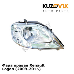 Фара правая Renault Logan (2009-2015) KUZOVIK Фара правая Renault Logan (2009-2015) KUZOVIK