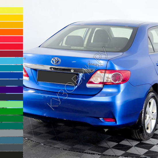 Бампер задний в цвет кузова Toyota Corolla E150 (2010-2013) рестайлинг